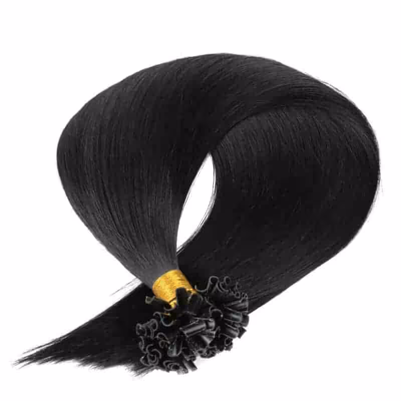 kERATIN HAIR EXTENSIONS COLOR 1-Remy-hair-couleur-1-Sublimatehair-1
