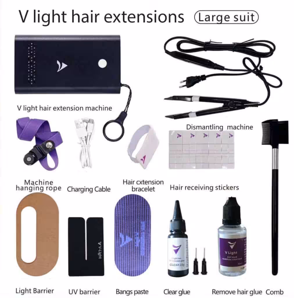 Extensiones de pelo V-light_Conjunto grande_Sublimatehair