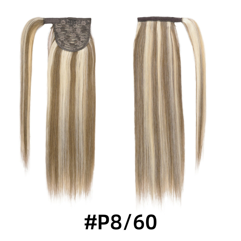 Extensiones de pelo tipo coleta 28 Extensiones de pelo en coleta, 100 % cabello humano - 012