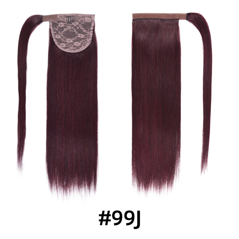 Extensiones de pelo en coleta, 100 % cabello humano - 05