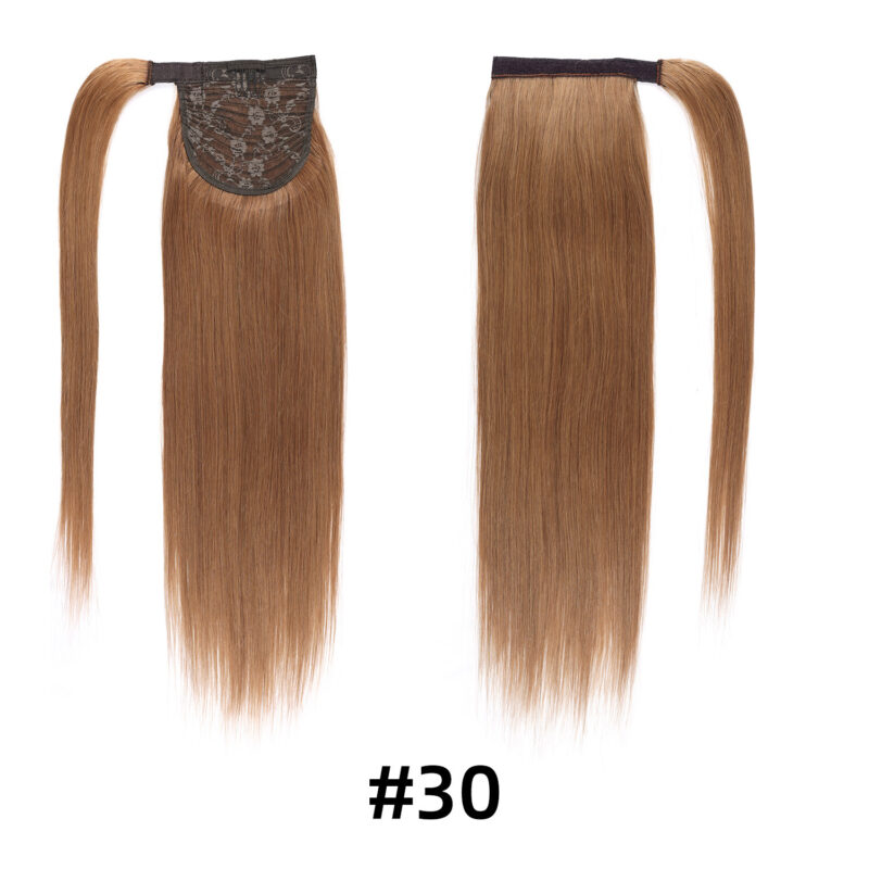 Extensiones de pelo en coleta, 100 % cabello humano - 06